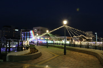 Fototapeta premium 長浜駅のイルミネーション