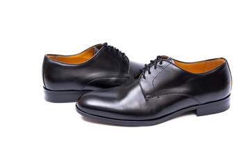 Black shoes isolated on white background