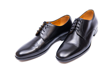 Black shoes isolated on white background