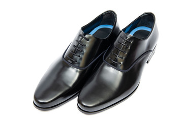 Black shoes isolated on white background