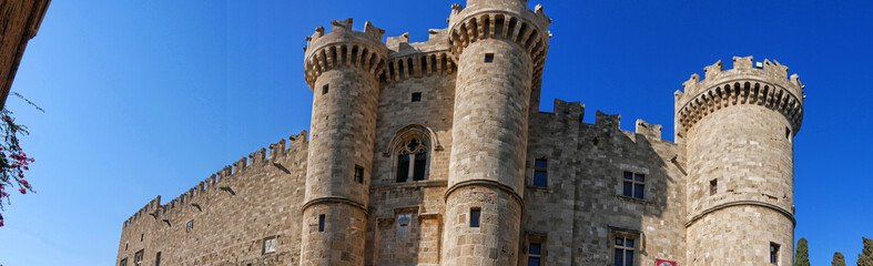 This fortress on the Greek Island of Rhodes was the headquarters and palace of the Grandmaster of the Knights of St John Hospitaller