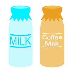 牛乳とコーヒー牛乳