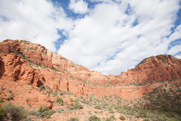 View of Sedona rock formations 
