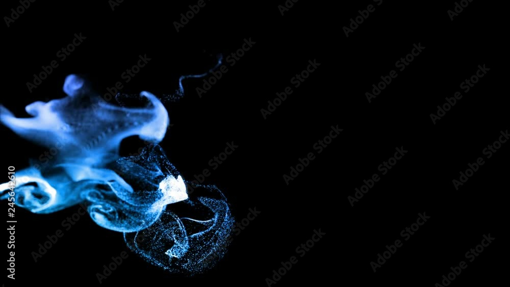 Poster 4k background, animation of complex particles simulation advection with turbulence streams, twirl an