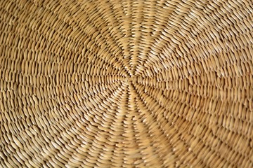 イグサで編んだ伝統的な敷物