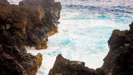 Maui Waves on Lava by Skip Weeks