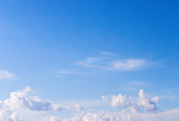 Blue sky with clouds background