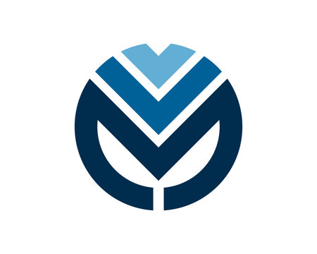 M circle logo vm mv template 1