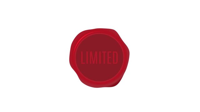 Wax Seal Stamp Limited Text