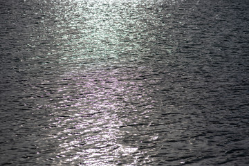 Shot of water on river