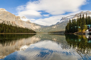 Emerald Lake in Yoho National Park, British Columbia, canada