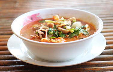 Tom Yum soup included in Thai