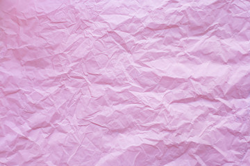 Pink crumpled recycle paper