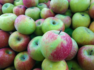 group of red and green apple from Indonesia