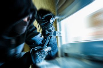 a burglar wants to break into a house