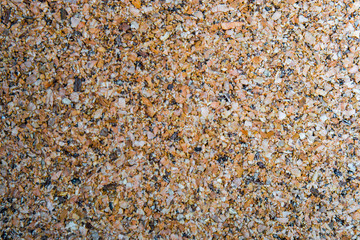 Cork board background or pattern with selective focus