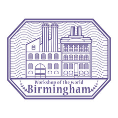 Birmingham, West Midlands, England stamp