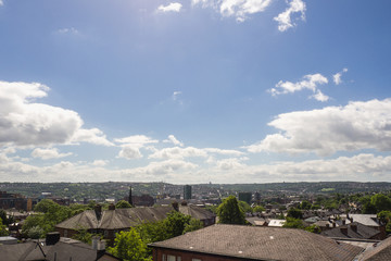 Landscape of Sheffiled city, UK