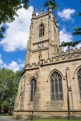 Fototapeta na wymiar Ancient church in Sheffield, UK