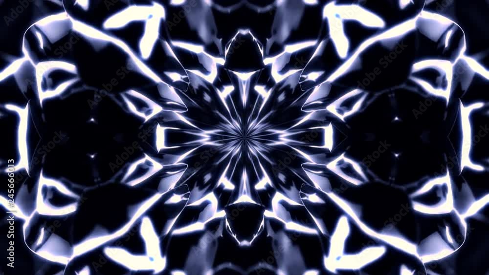 Poster abstract, beautiful monochrome rays coming from the center and spreading into all the sides, kaleido