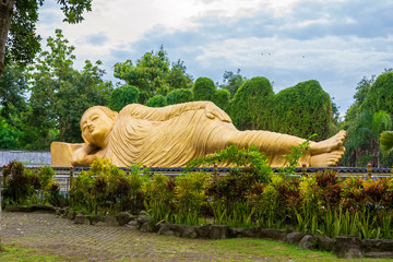 Reclining Buddha at Maha Vihara Mojopahit, Trowulan, East Java