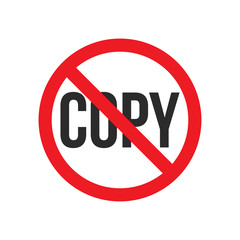 do not copy sign
