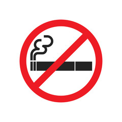 no smoking sign on white background