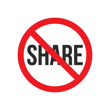 no share sign