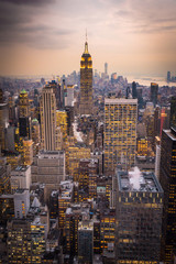 NY at dusk