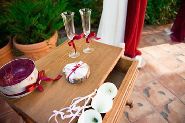 wedding ceremony decoration, beautiful wedding decor, flowers