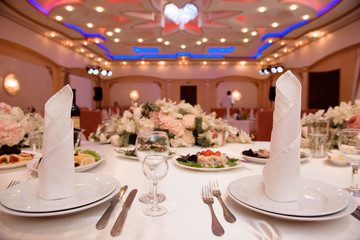 wedding banquet in a restaurant, party in a restaurant