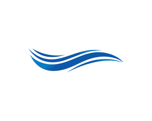 Water Wave symbol and icon Logo