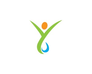 Healthy Life people Logo