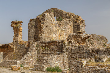 Ruins of the ancient Roman town Bulla Regia, Tunisia