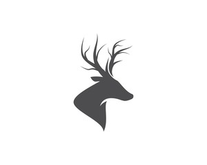 Deer ilustration logo vector