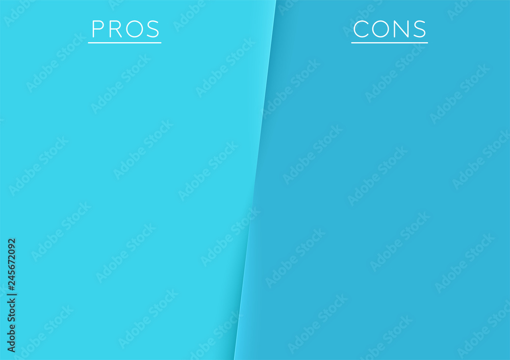 Poster pros and cons centre divide argument list template
