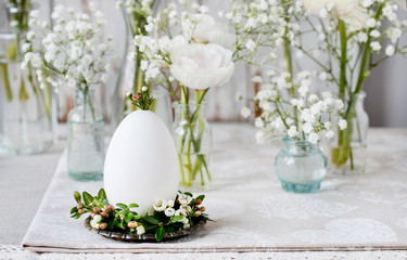 How to make easter wreath for egg with buxus and chamelaucium, tutorial.