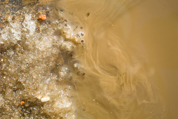 Unique background. Great desktop wallpaper. Beautiful natural texture. Ice and water mixed. Trendy background for inscriptions. Ecology design