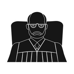 Vector design of law and lawyer icon. Set of law and justice stock vector illustration.