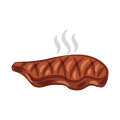 Vector design of meat and ham icon. Set of meat and cooking stock symbol for web.