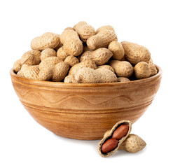 unshelled peanuts in bowl