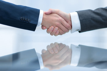 Business men making handshake. Business concept.