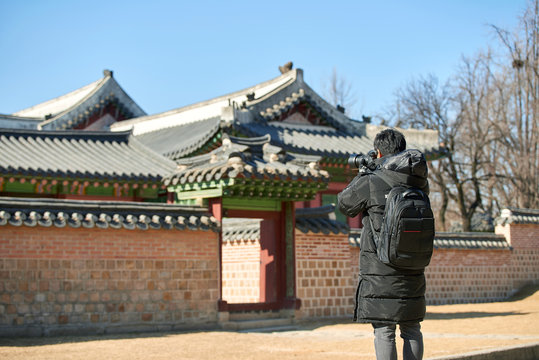 경복궁(사적117호),종로구,서울, 겨울, 사람, 전통가옥