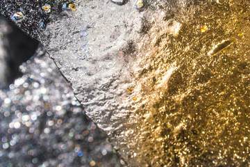 Unique background. Great desktop wallpaper. Beautiful natural texture. Ice and water mixed.