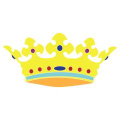 Vector icon with royal crown