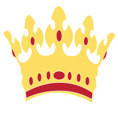 Vector icon with royal crown