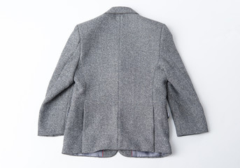 Back photo of gray suit