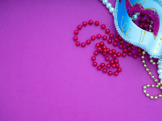 Festive mardi gras venetian carnivale