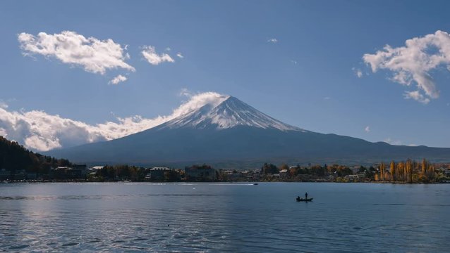   Mount Fuji and Lake Shojiko at Japan