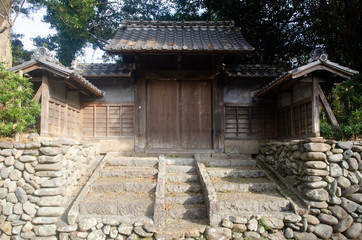 Warrior's residence gate in Izumi city, Kagoshima prefecture, Japan